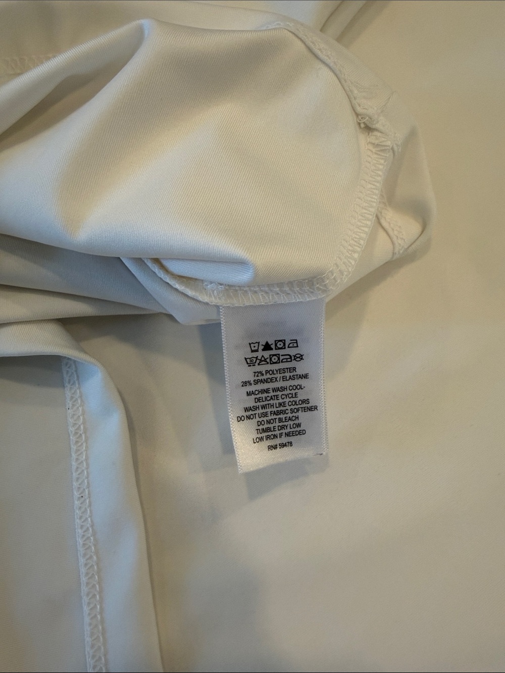 Tommy Bahama White Half-Zip Golf Dress with Floral Collar & Pockets XL - Picture 6 of 10